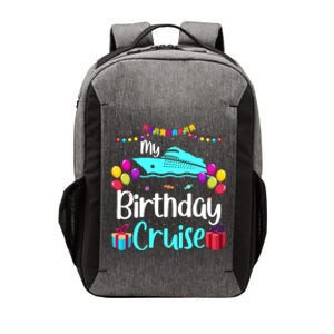 My Birthday Cruise Ship Party Birthday Squad 2024 Vacation Vector Backpack