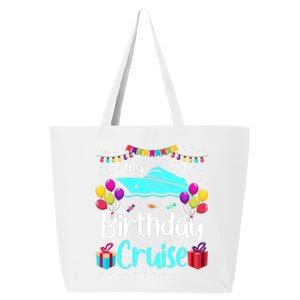 My Birthday Cruise Ship Party Birthday Squad 2024 Vacation 25L Jumbo Tote