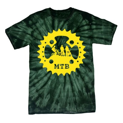 Mountain Bike Chainring Mtb Bicycle Tie-Dye T-Shirt