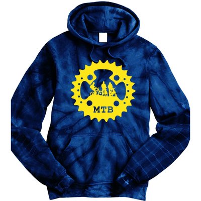 Mountain Bike Chainring Mtb Bicycle Tie Dye Hoodie