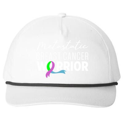 Metastatic Breast Cancer Awareness Aware Warrior Funny Gift Snapback Five-Panel Rope Hat