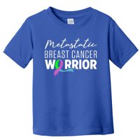 Metastatic Breast Cancer Awareness Aware Warrior Funny Gift Toddler T-Shirt