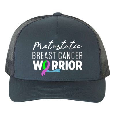 Metastatic Breast Cancer Awareness Aware Warrior Funny Gift Yupoong Adult 5-Panel Trucker Hat