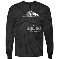 Morro Bay California Morro Rock Ca Drawing Souvenir Line Art Tie-Dye Long Sleeve Shirt