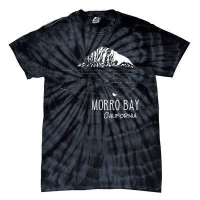 Morro Bay California Morro Rock Ca Drawing Souvenir Line Art Tie-Dye T-Shirt