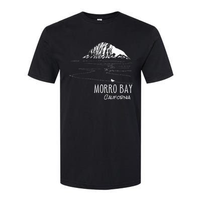 Morro Bay California Morro Rock Ca Drawing Souvenir Line Art Softstyle CVC T-Shirt