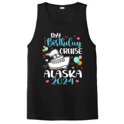 My Birthday Cruise Trip 2024 Alaska Summer Vacation Family Cute Gift PosiCharge Competitor Tank