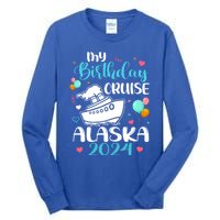 My Birthday Cruise Trip 2024 Alaska Summer Vacation Family Cute Gift Tall Long Sleeve T-Shirt