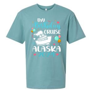 My Birthday Cruise Trip 2024 Alaska Summer Vacation Family Cute Gift Sueded Cloud Jersey T-Shirt