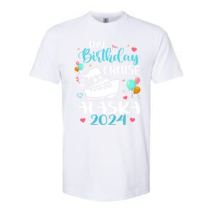 My Birthday Cruise Trip 2024 Alaska Summer Vacation Family Cute Gift Softstyle CVC T-Shirt