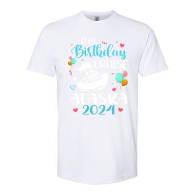 My Birthday Cruise Trip 2024 Alaska Summer Vacation Family Cute Gift Softstyle® CVC T-Shirt