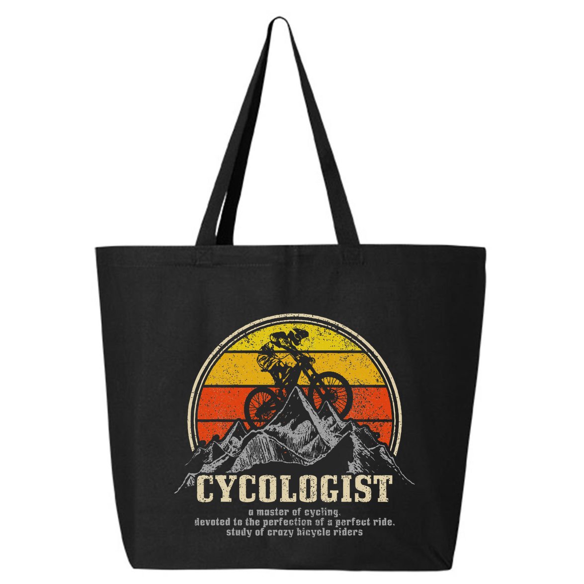 Mountain Bike Cycologist Mtb Funny Mountain Biker Gift 25L Jumbo Tote