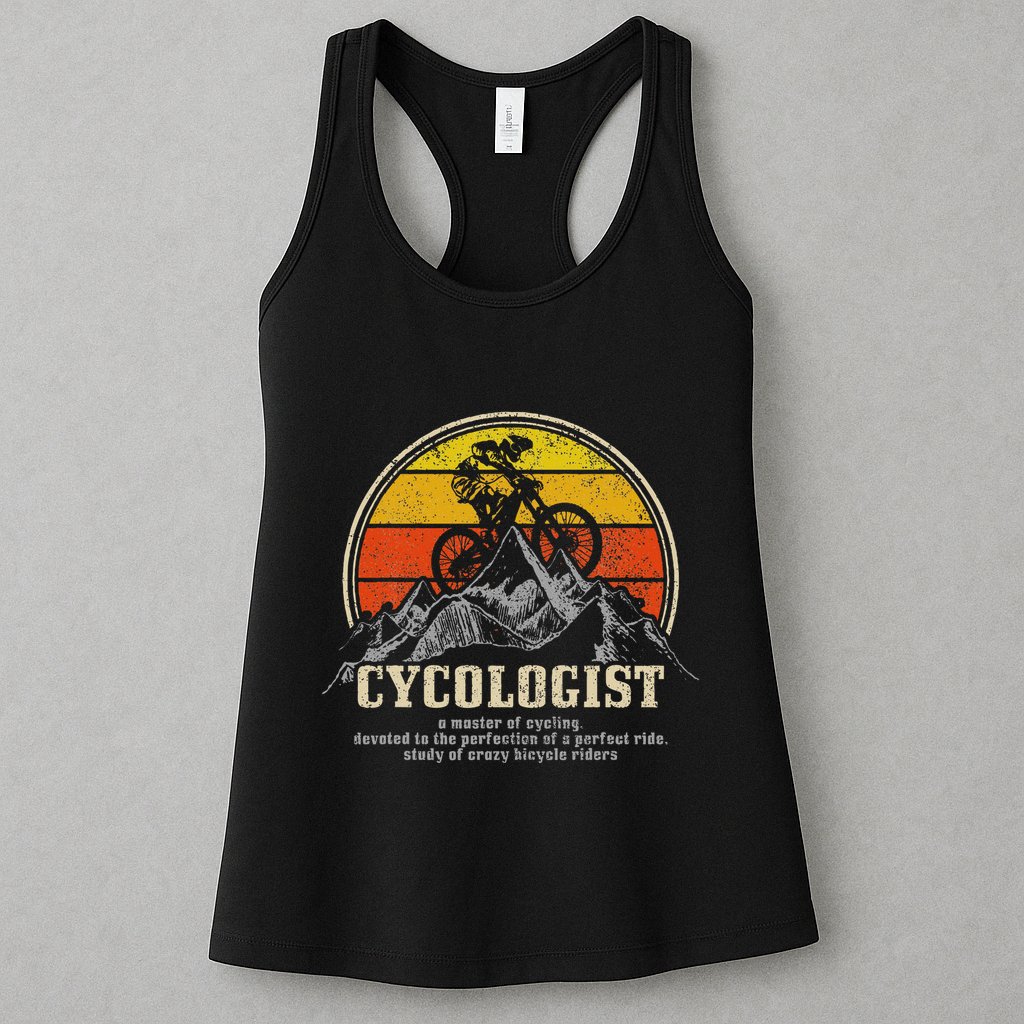 Mountain Bike Cycologist Mtb Funny Mountain Biker Gift Womens Tank Top