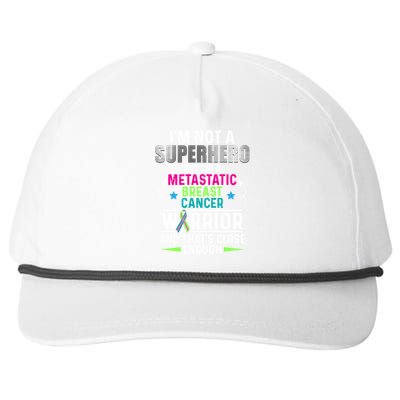 Metastatic Breast Cancer Awareness Inspire Warrior Gift Snapback Five-Panel Rope Hat