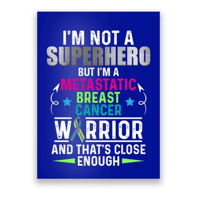 Metastatic Breast Cancer Awareness Inspire Warrior Gift Poster