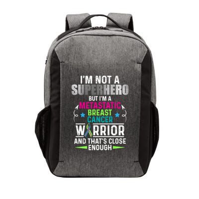Metastatic Breast Cancer Awareness Inspire Warrior Gift Vector Backpack
