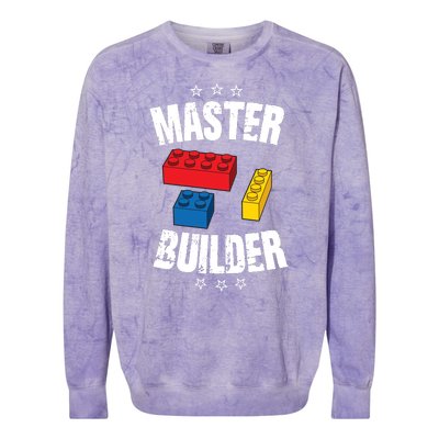 Master Builder Cool Gift Colorblast Crewneck Sweatshirt