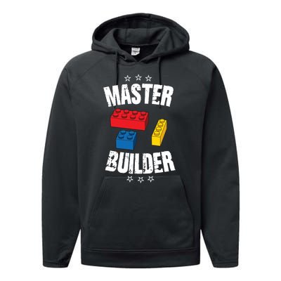 Master Builder Cool Gift Performance Fleece Hoodie