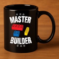 Master Builder Cool Gift 11oz C Handle Ceramic Mug