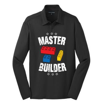 Master Builder Cool Gift Silk Touch Performance Long Sleeve Polo