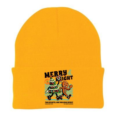 Merry & Bright Christmas Knit Cap Winter Beanie