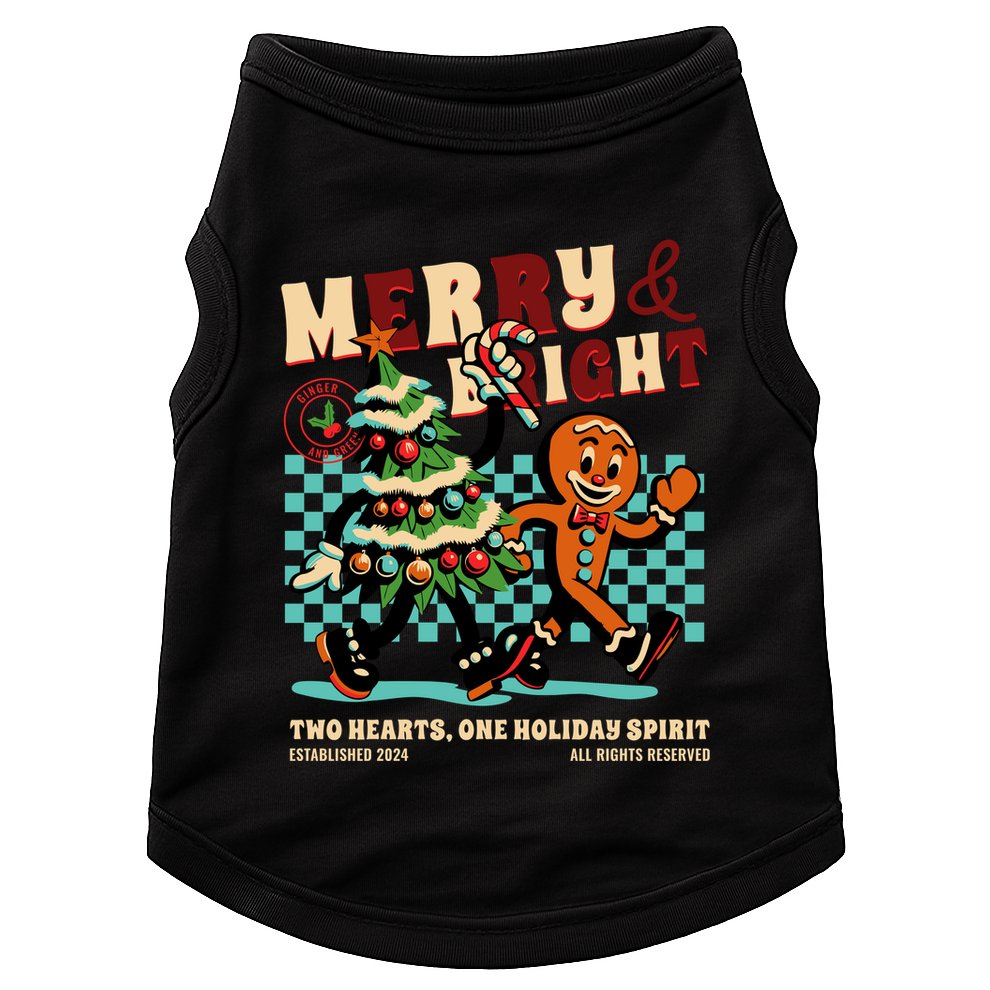 Merry & Bright Christmas Doggie Tank