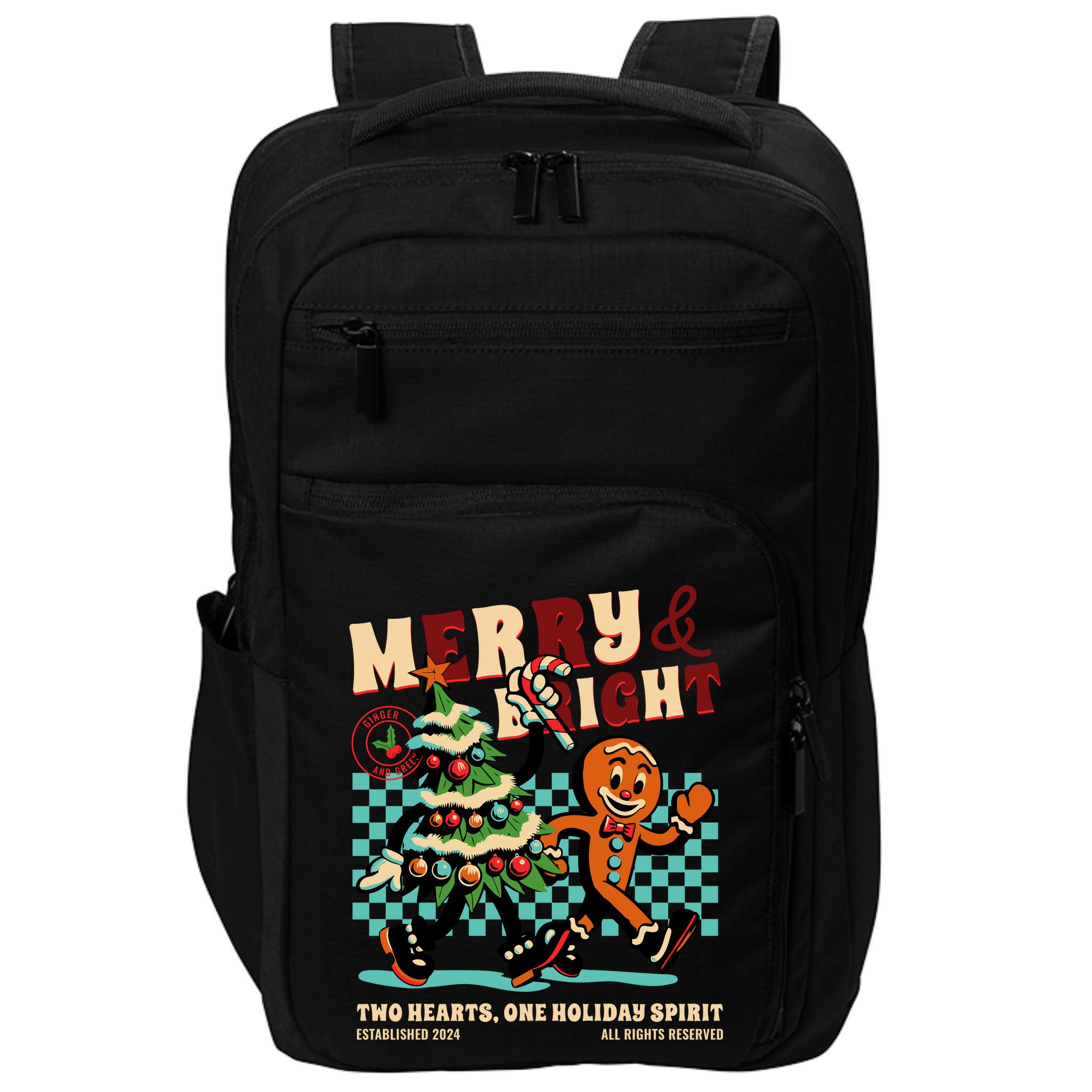 Merry & Bright Christmas Impact Tech Backpack