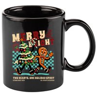 Merry & Bright Christmas 11oz C Handle Ceramic Mug