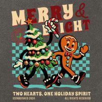 Merry & Bright Christmas Cotton Canvas Backpack