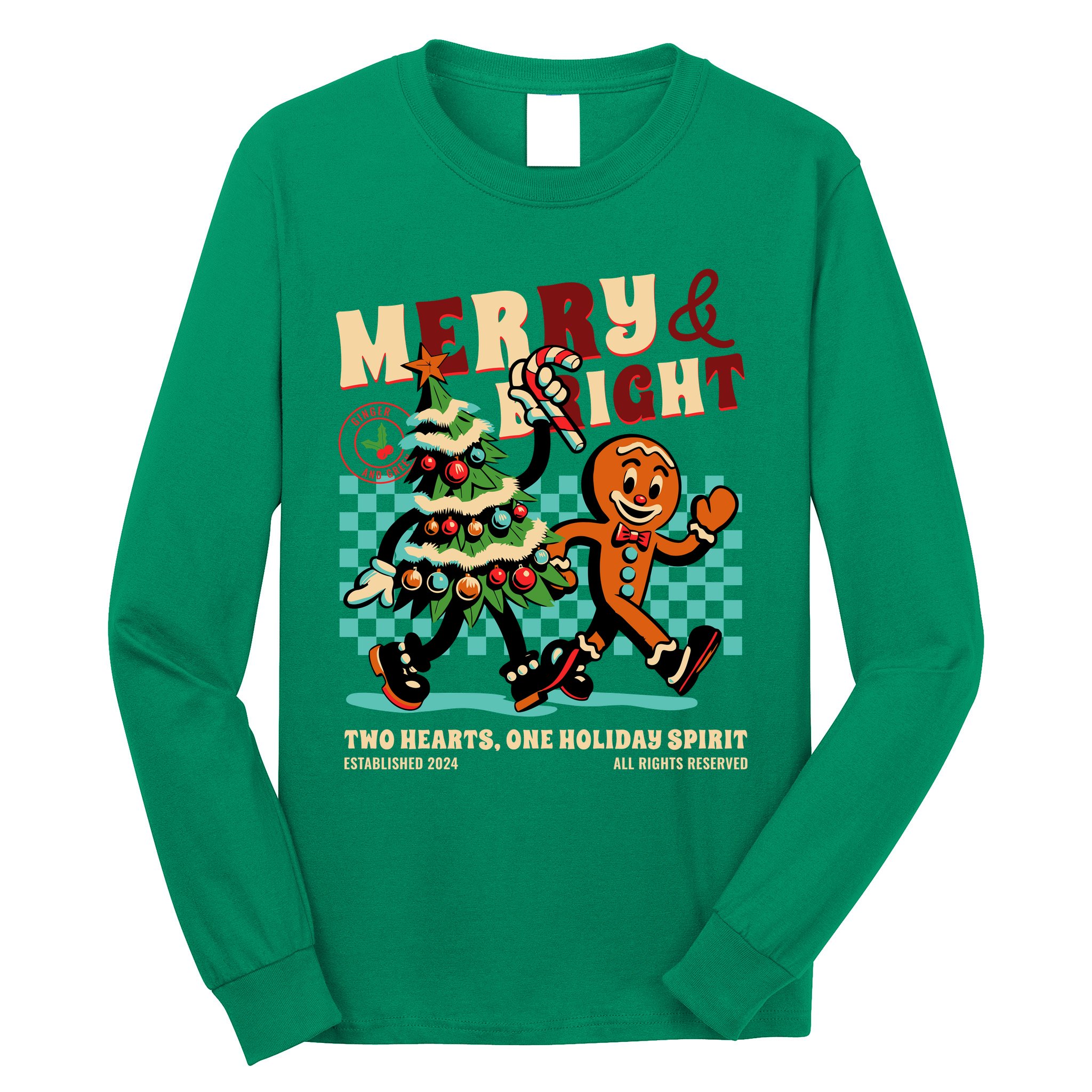 Merry & Bright Christmas Long Sleeve Shirt