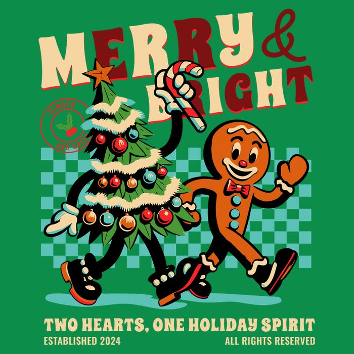 Merry & Bright Christmas T-Shirt