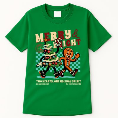 Merry & Bright Christmas Tall T-Shirt