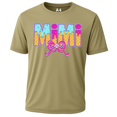 Mimi Baseball Coquette Bow Ice Cream Drip Mothers Day Performance Shirt