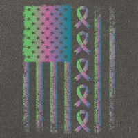 Metastatic Breast Cancer Flag Awareness Survivor Gift Cotton Canvas Backpack