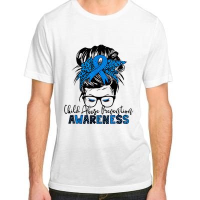 Messy Bun Child Abuse Prevention Awareness Protect Child Adult ChromaSoft Performance T-Shirt