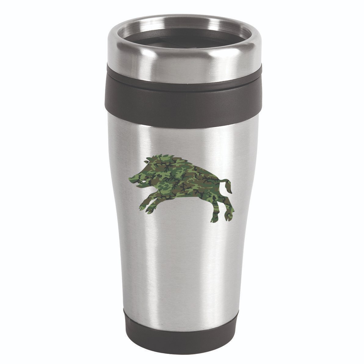 Military Boar Camo Print Us Pig Hog Tusk Veteran Gift 16oz Travel Tumbler