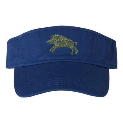 Military Boar Camo Print Us Pig Hog Tusk Veteran Gift Visor