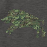 Military Boar Camo Print Us Pig Hog Tusk Veteran Gift Vector Backpack