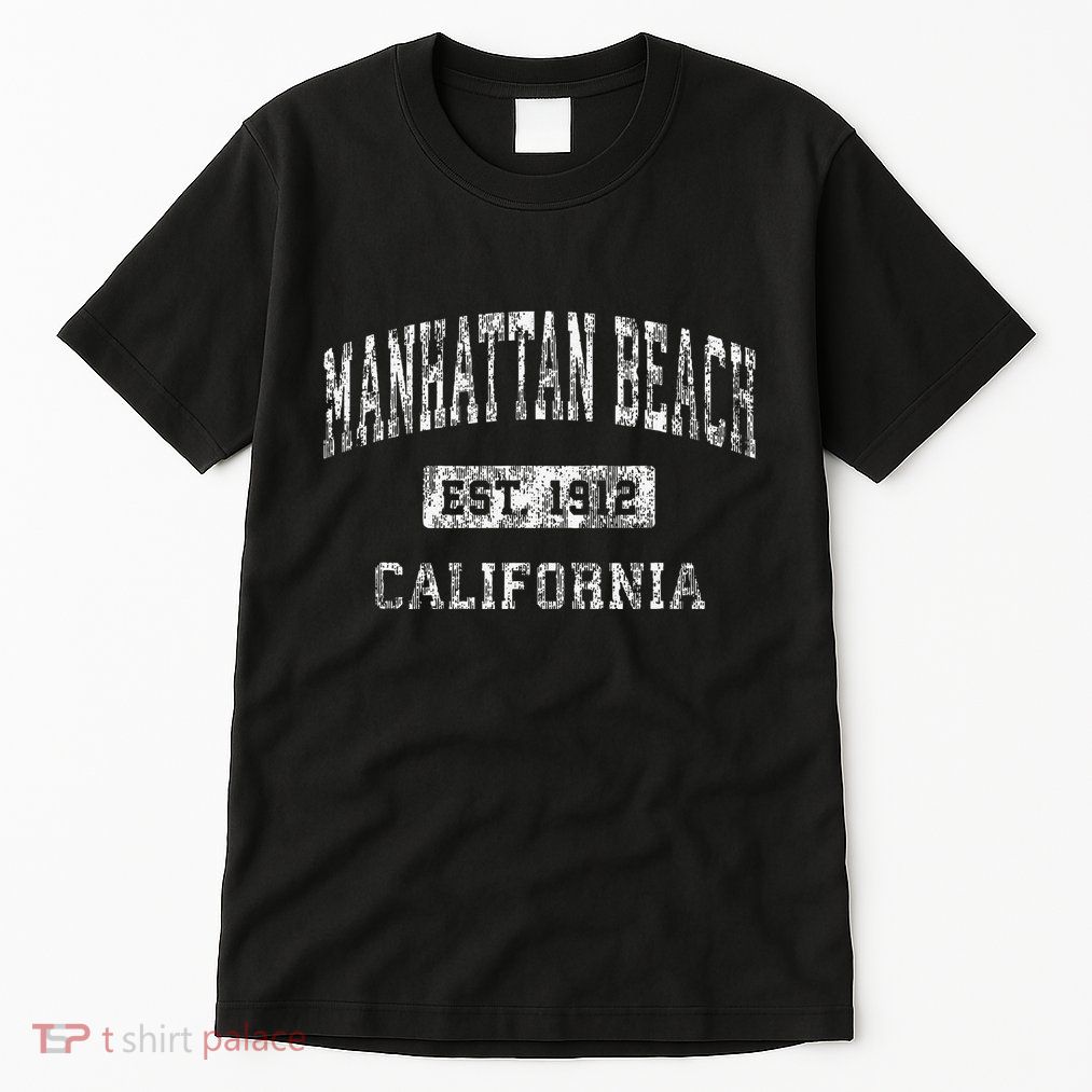 Manhattan Beach California Ca Vintage Established Tall T-Shirt