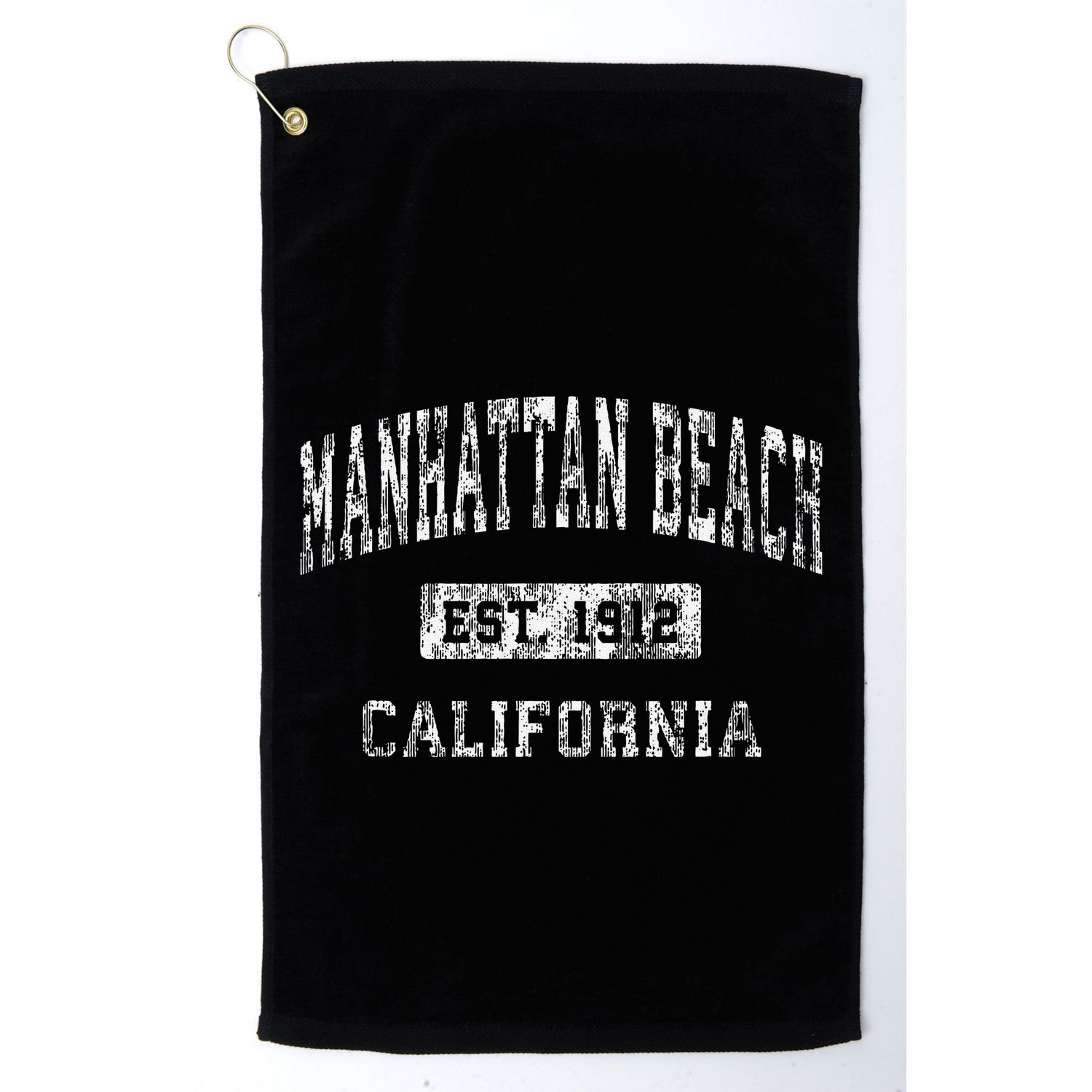Manhattan Beach California Ca Vintage Established Golf Towel