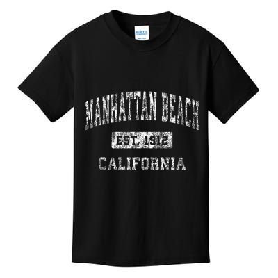 Manhattan Beach California Ca Vintage Established Kids T-Shirt