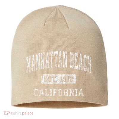 Manhattan Beach California Ca Vintage Established Sustainable Beanie