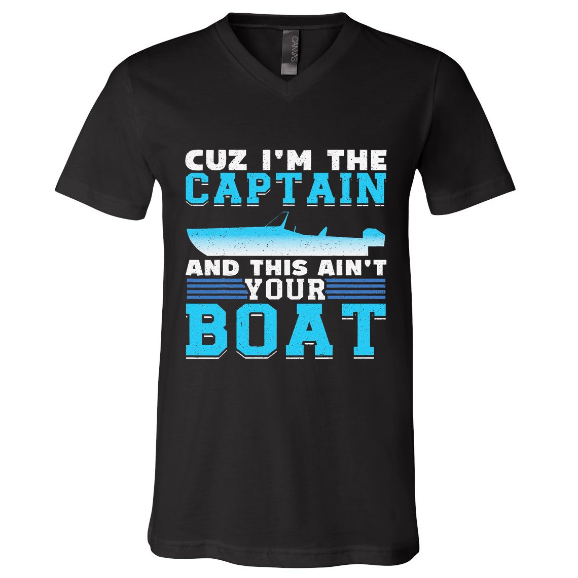 Motor Boats Captain Speed Boat Owner Motorboat V-Neck T-Shirt