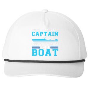 Motor Boats Captain Speed Boat Owner Motorboat Snapback Five-Panel Rope Hat