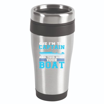 Motor Boats Captain Speed Boat Owner Motorboat 16oz Travel Tumbler