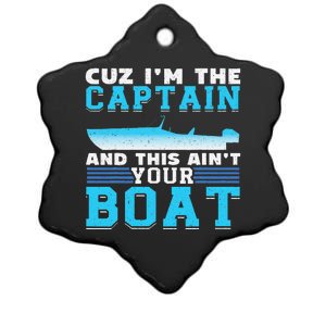 Motor Boats Captain Speed Boat Owner Motorboat Ceramic Star Ornament