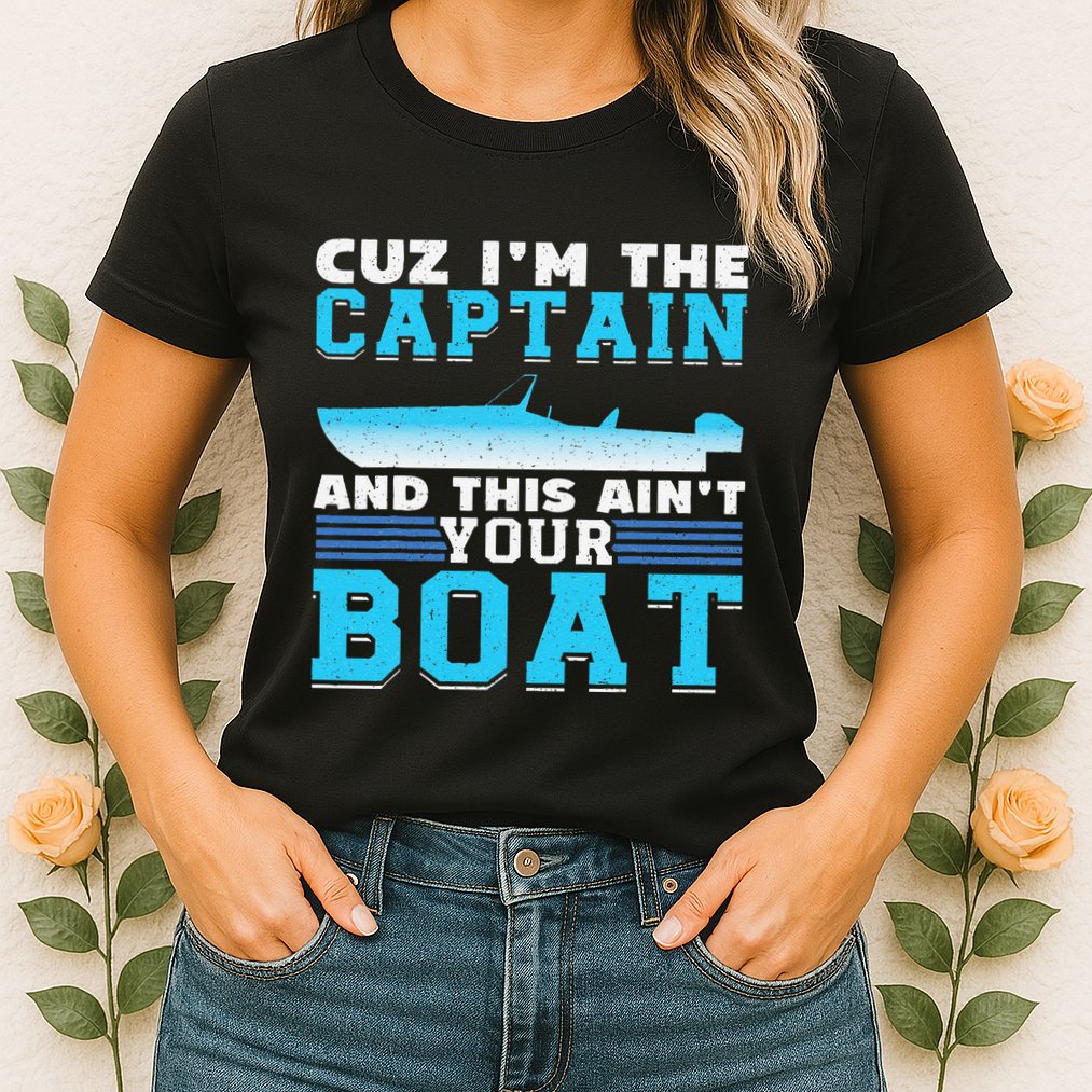 Motor Boats Captain Speed Boat Owner Motorboat Womens T-Shirt