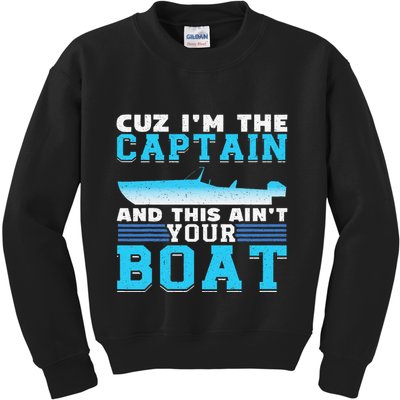 Motor Boats Captain Speed Boat Owner Motorboat Kids Sweatshirt