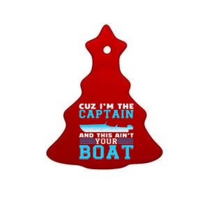 Motor Boats Captain Speed Boat Owner Motorboat Ceramic Tree Ornament