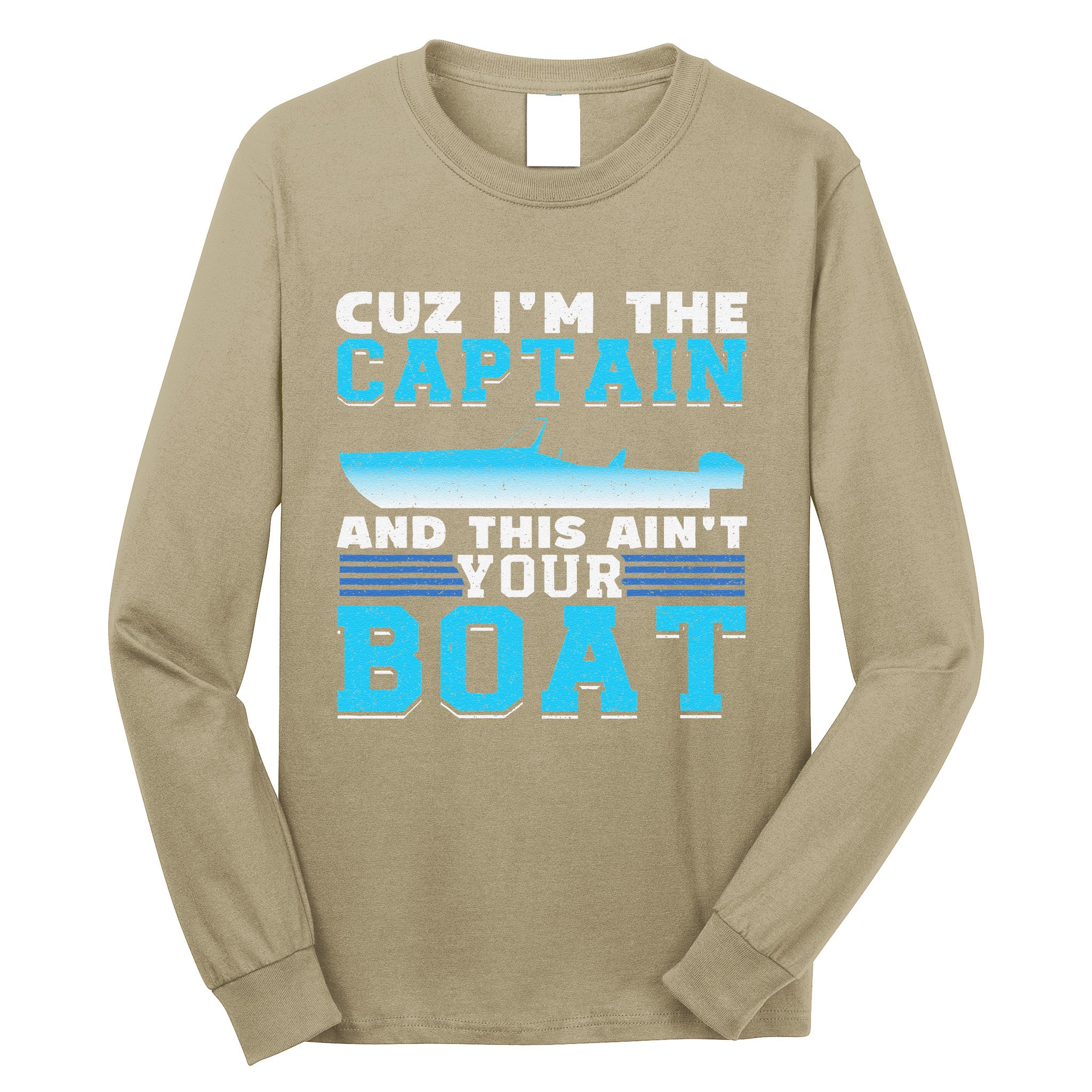 Motor Boats Captain Speed Boat Owner Motorboat Long Sleeve Shirt